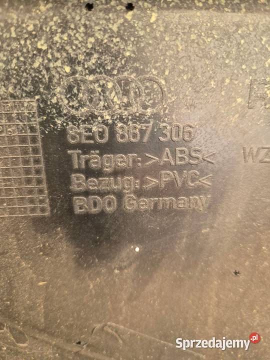 TAPICERKA BOCZEK DRZWI TYŁ PRAWY LEWY AUDI A6 C5 świętokrzyskie Działoszyce