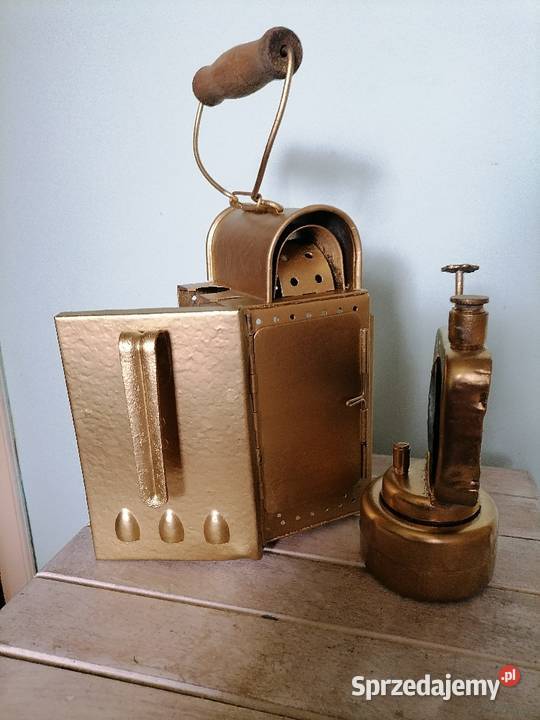 Stara lampa karbidowa konduktorska Kraków sprzedam