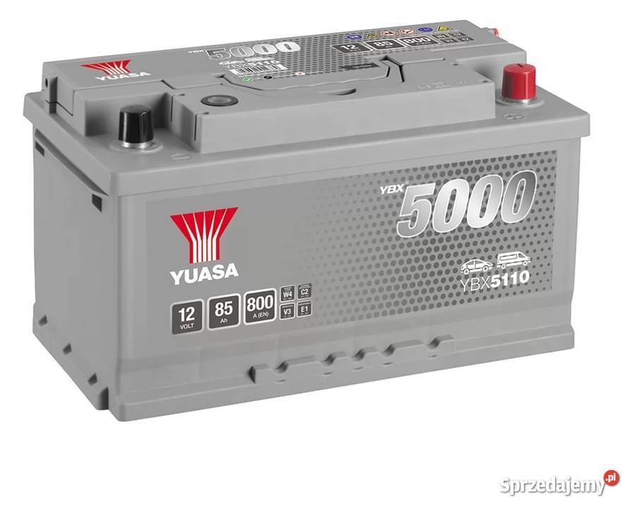 Akumulator Yuasa Silver 12V 85Ah 800A Prawy Plus sprzedam