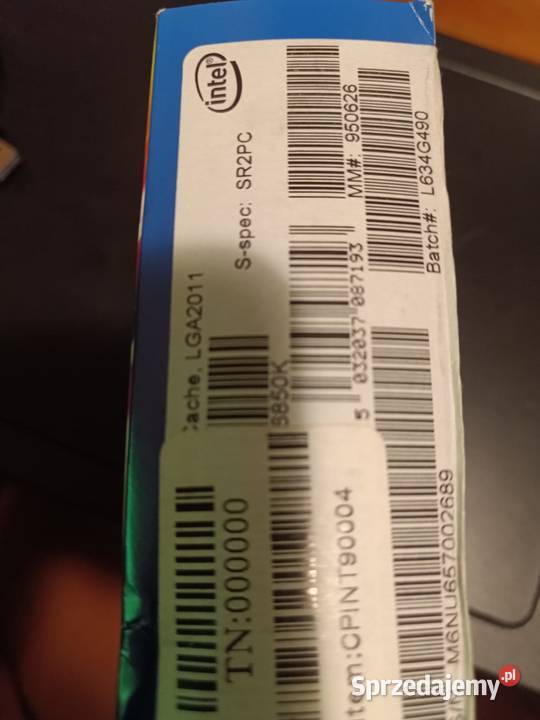 Sprzedam Procesor Intel i 7 6850 box Kaszewice-Kolonia