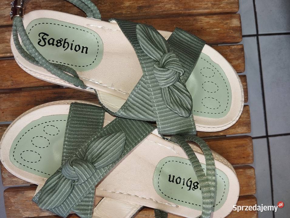 Nowe sandałki damskie rozmiar 38 24cm Moda i Styl