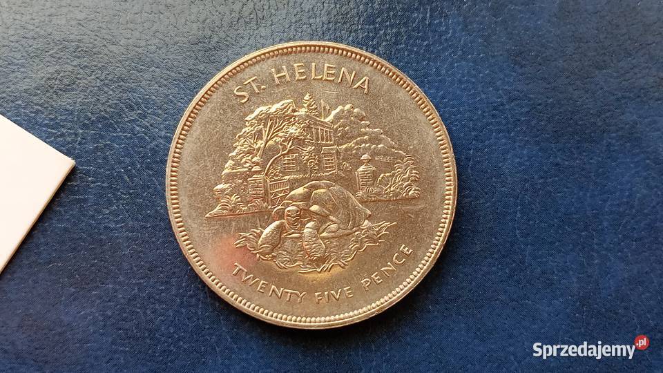 Stare monety 25 pens 1977 Wyspy św Heleny podkarpackie Lesko sprzedam