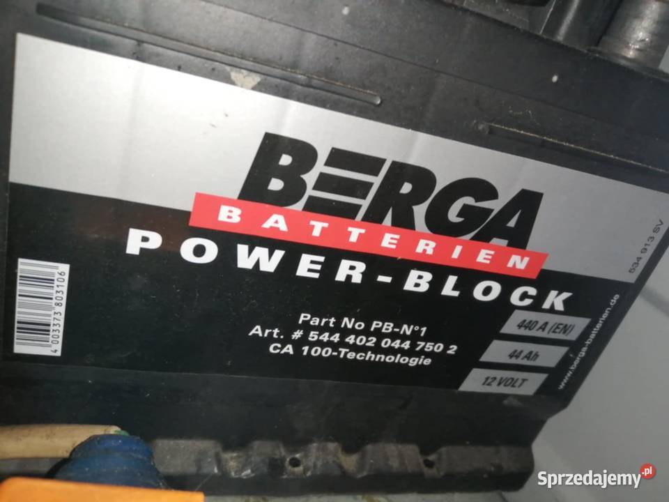 Akumulator BERGA 12V 44Ah 440A B13 osobowe Opole Lubelskie