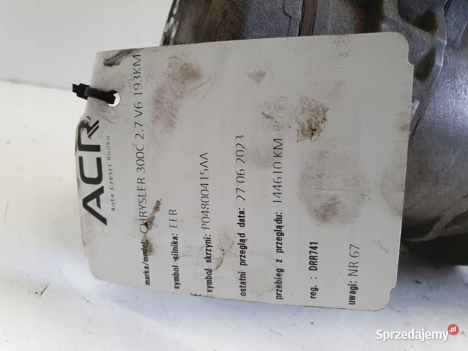 SPRĘŻARKA KLIMATYZACJI Chrysler 300C 27 V6 pompa lubelskie Chełm