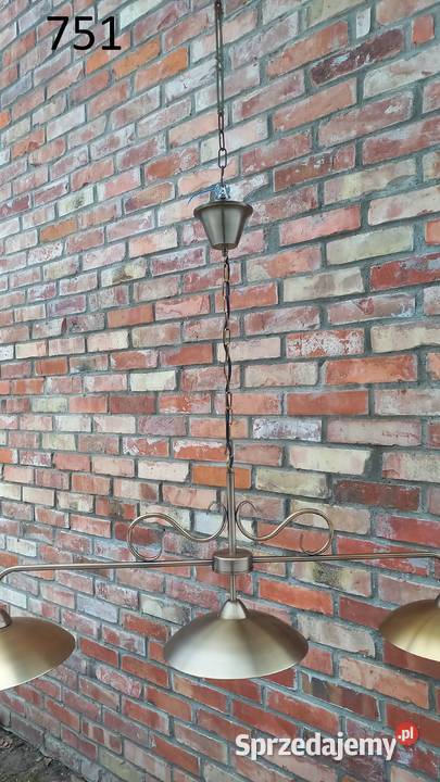 Żyrandol metalowy trzypunktowy kolor satynowy Gawroniec