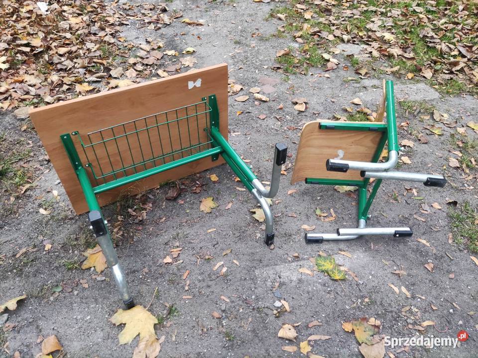 Zestaw krzesełko i stolik w stylu industrialnym