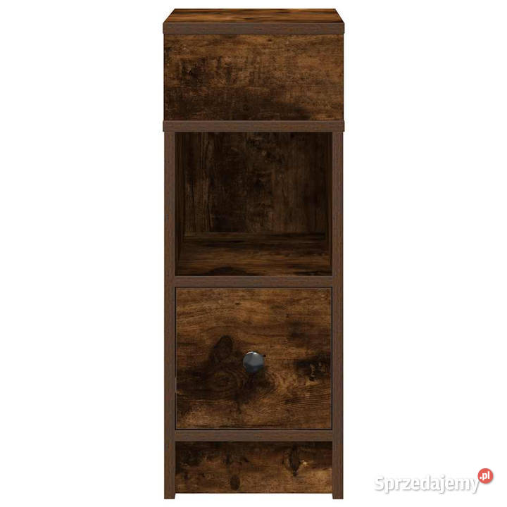 Szafka nocna z szufladą przydymiony dąb 25x31x66 Warszawa