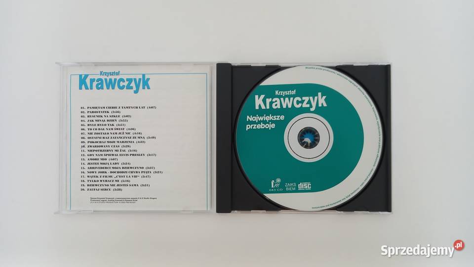 Płyta CD Krzysztof Krawczyk Największe przeboje CD Płyty i kasety Kraków sprzedam