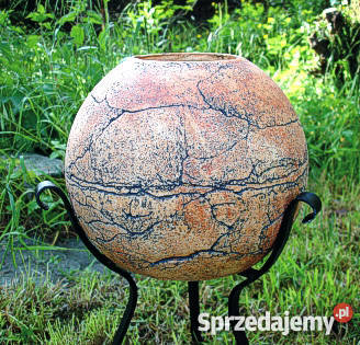 Sprzedam donicę ceramiczną w stojaku kowala Pozostałe dolnośląskie Jelenia Góra sprzedam