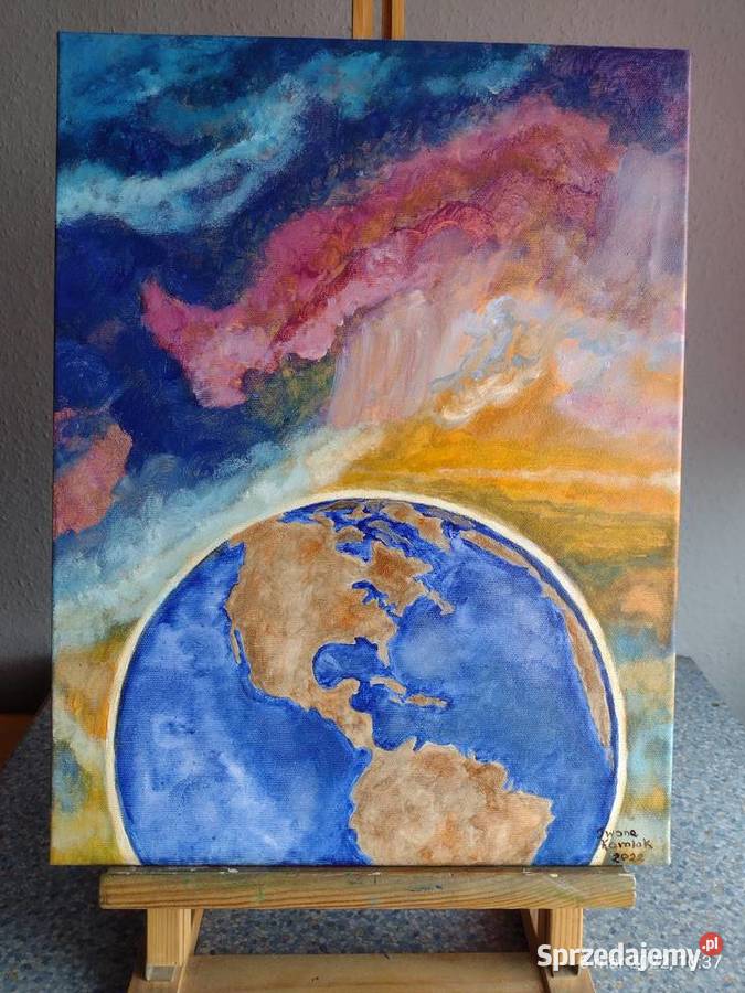 Obraz ręcznie malowany Niebo i Ziemia