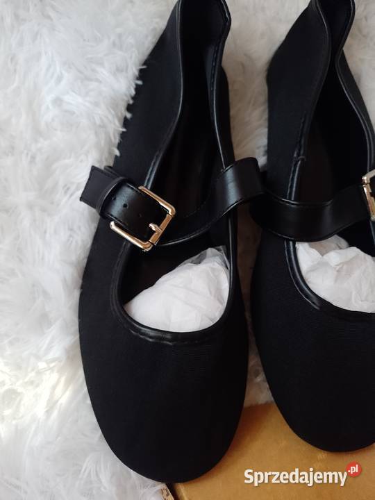 3738 ASOS Design Czarne baleriny biznesowe z