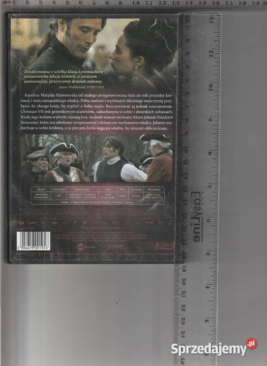 Kochanek Królowej Mads Mikkelsen DVD lektor Pruszków