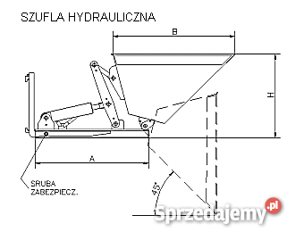 Szufla hydraulicznana widły wózkapojemność łyżki nie Stalowa Wola