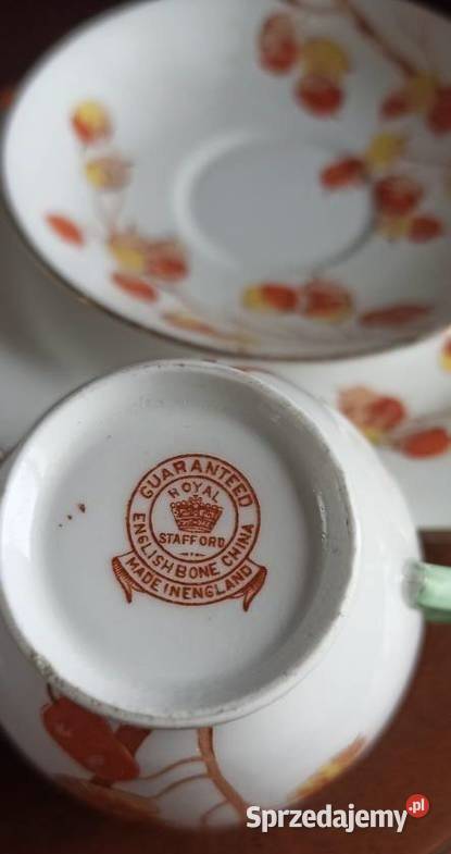 Filiżanka bez spodka Royal Stafford 19301940r Gdańsk