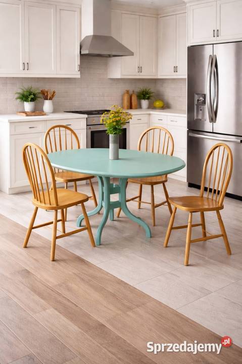 Stół owalny w nowoczesnej kuchni 75cm Wrocław sprzedam