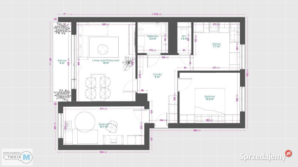 Ogłoszenie mieszkanie Kielce 5877m2