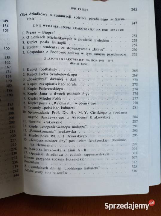 Słówka Żeleński Boy 1988 zakład narodowy imienia Kielce