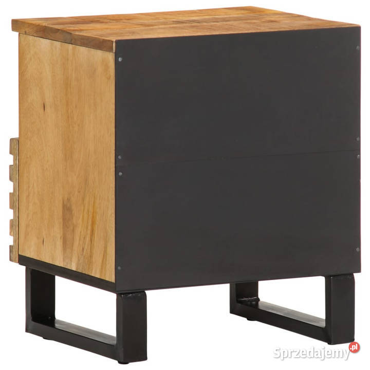 Szafki nocne 2 40x34x46 lite surowe drewno mango