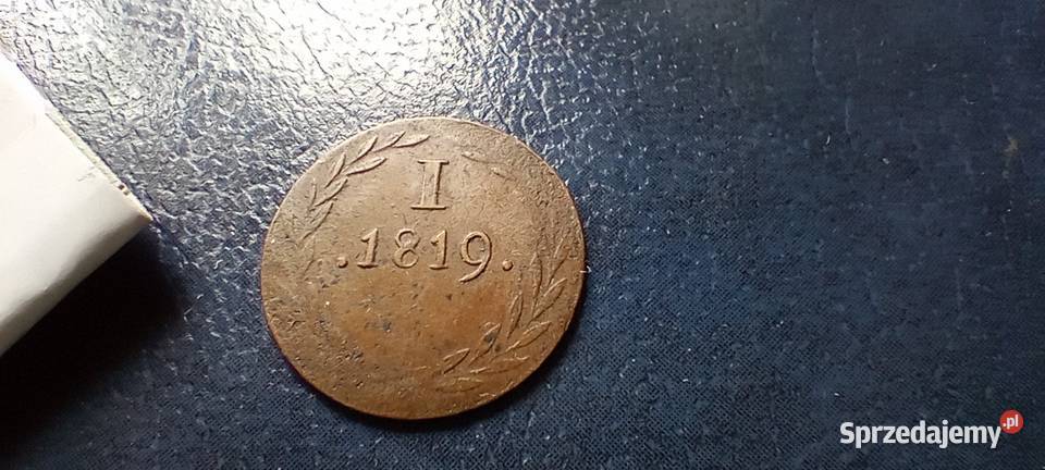 Stare monety 1 fenig 1819 Niemcy Lesko