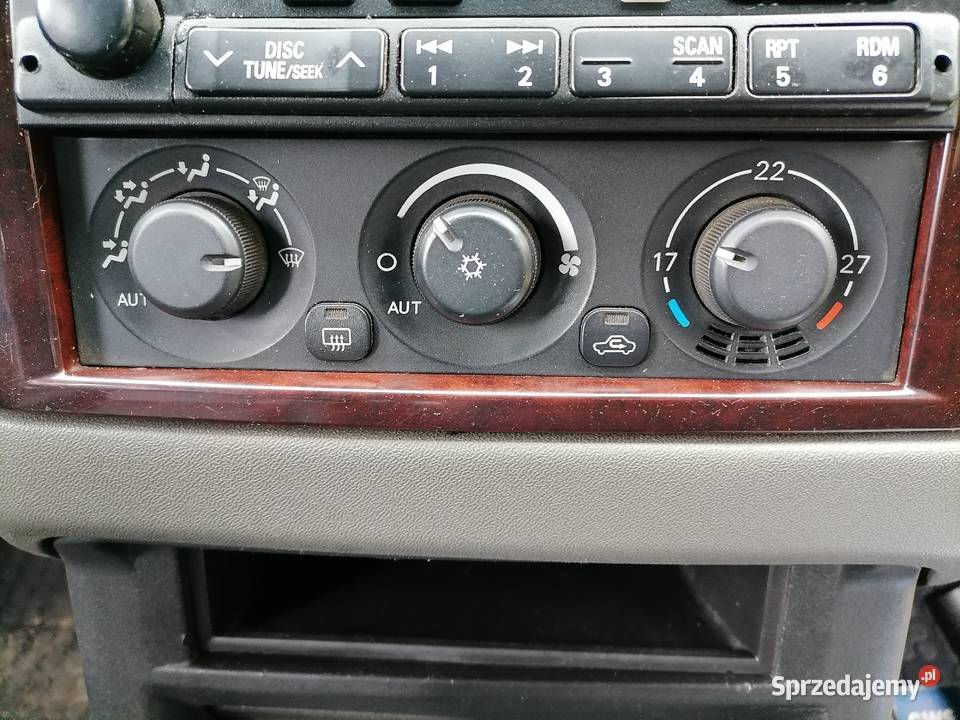Mitsubishi Pajero III sterowanie nawiewów przód