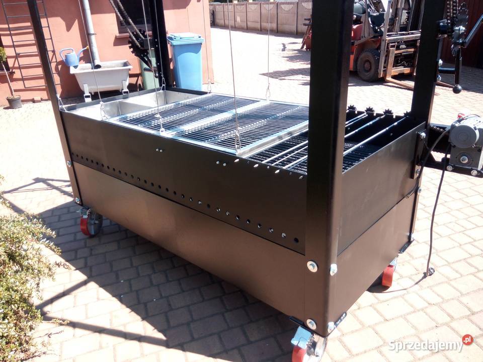 Gastronomiczny grill cateringowy węglowy gazowy Damasławek