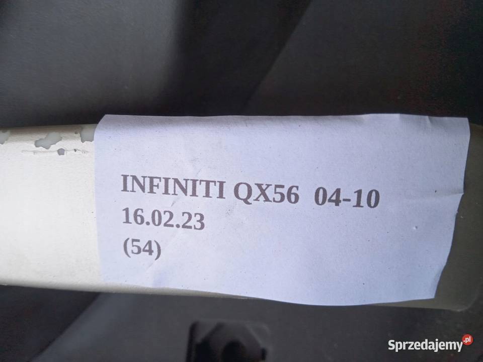 BOCZEK LEWY PRZÓD TAPICERKA DRZWI INFINITI QX56 Nowy Tomyśl sprzedam