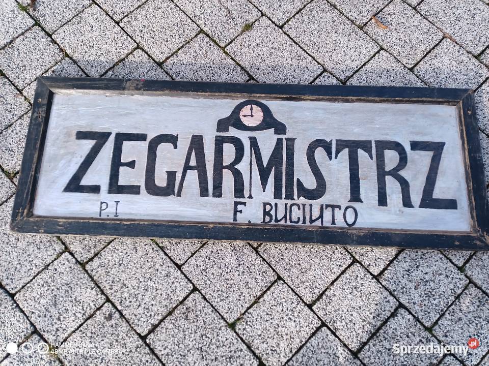 Stary szyld zegarmistrzowski Olszyna sprzedam