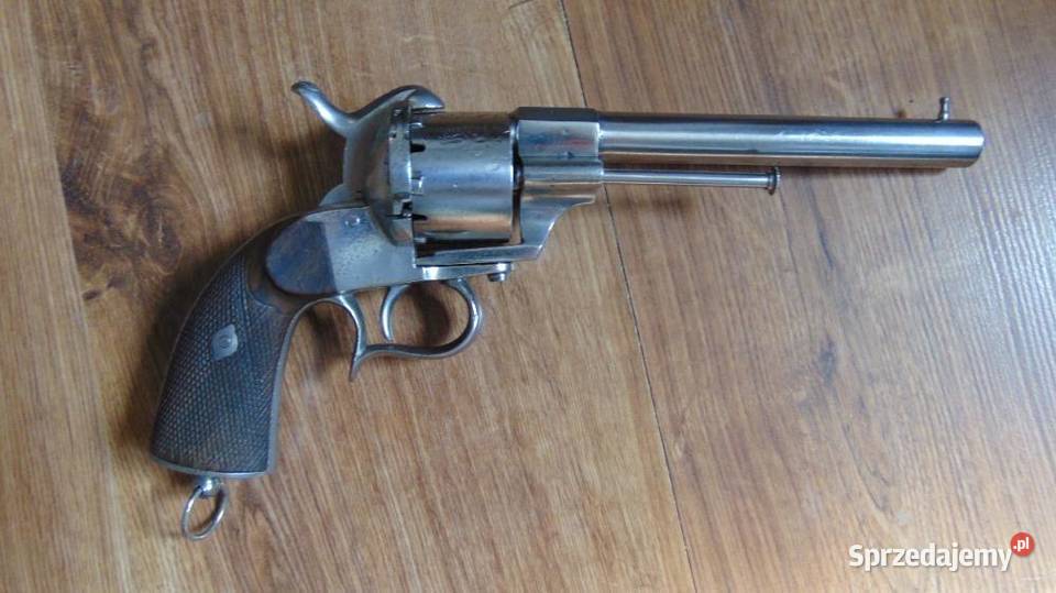 Wyjątkowy duży rewolwer Lefaucheux M 1854 Militaria Cieszyn