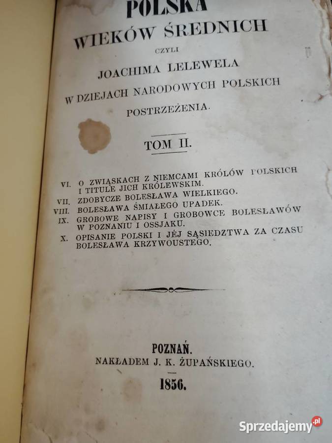LELEWEL Dzieje Polski które stryj synowcom swoim