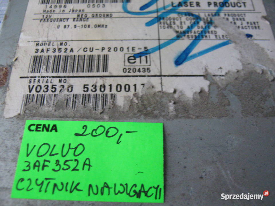 VOLVO 3AF352A CZYTNIK NAWIGACJI 26000km Nowy Sącz