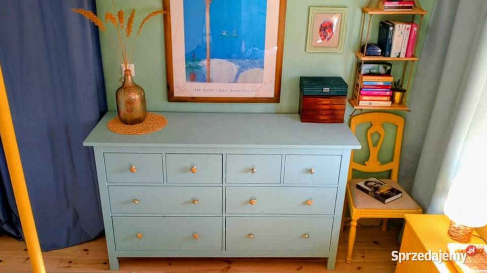 Komoda IKEA HEMNES drewniana ręcznie malowana 50cm Niechorze