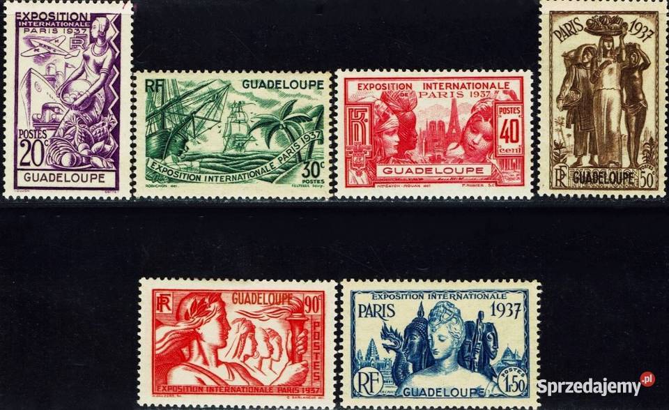 GWADELUPA 1937kompletna seria wysyłka Człuchów