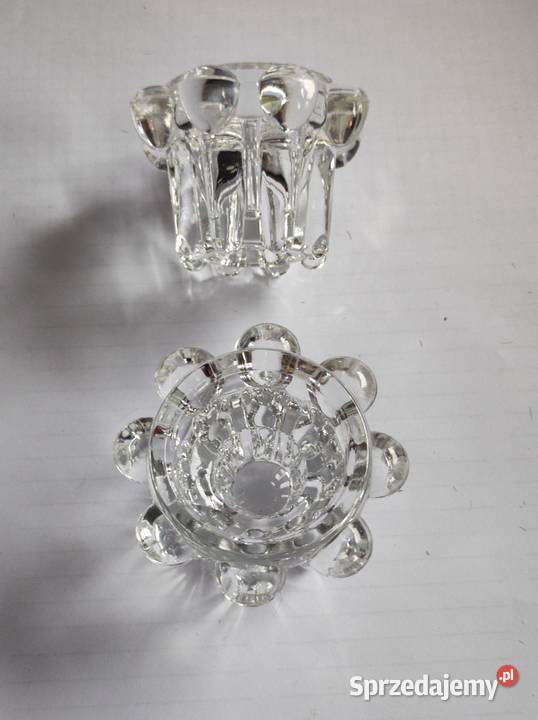 kryształowy świecznik ozdobny vintage francuski Kielce