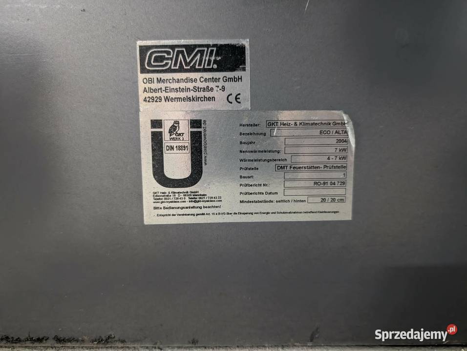 Piec wolnostojący na drewno odnowiony Ostrów Wielkopolski