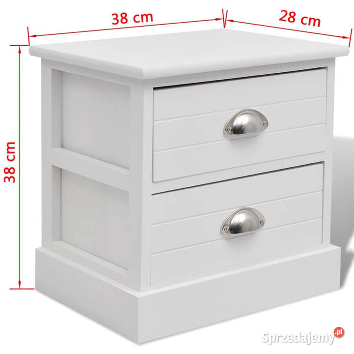 Szafka nocna biała WM242886 Warszawa