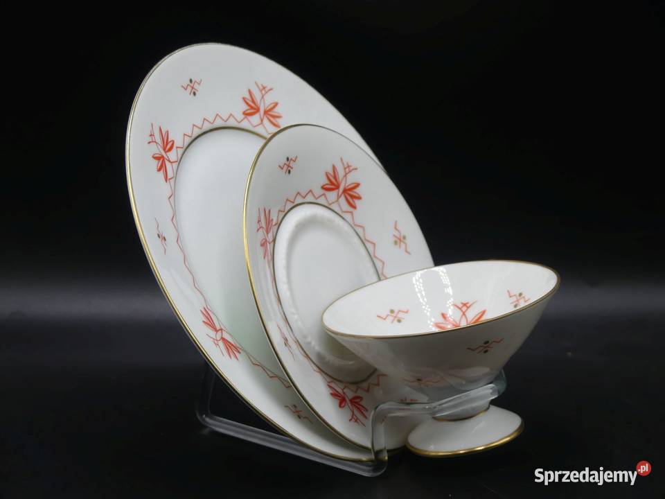 Komplet śniadaniowy Sorau Żary piękne art deco