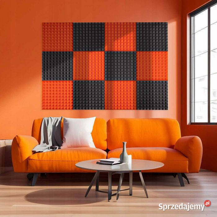 Pianka wygłuszająca piramidka akustyczna panele Sprzęt estradowy, studyjny i DJ-ski Łąki