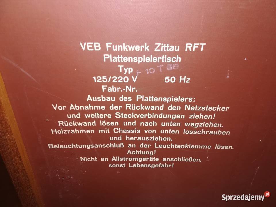 Szafka z gramofonem Ziphona Pruszków