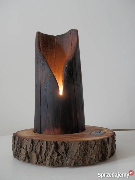 Lampa drewniana ręcznie wykonana jedyna taka zachodniopomorskie Szczecinek