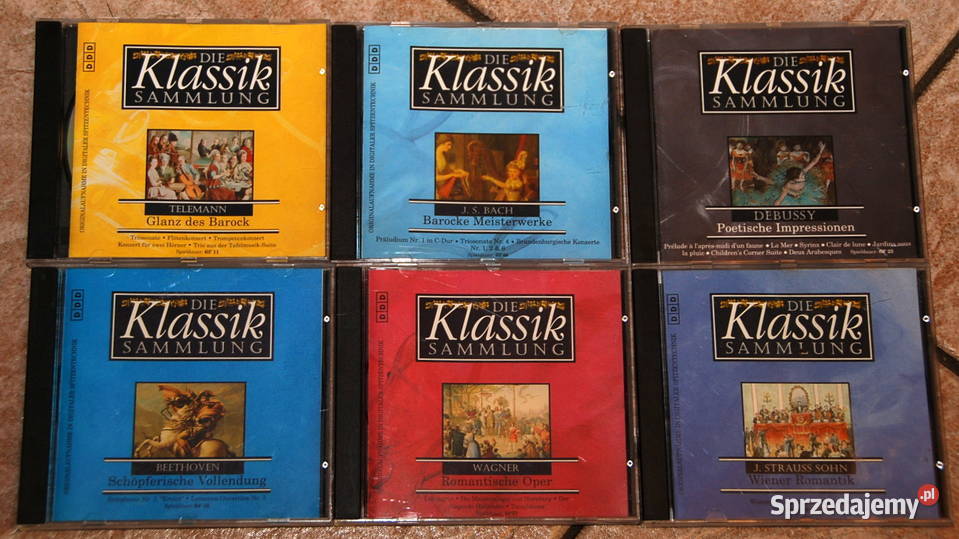 6x CD z muzyką Bach Telemann Beethoven Wagner Płyty i kasety Warszawa