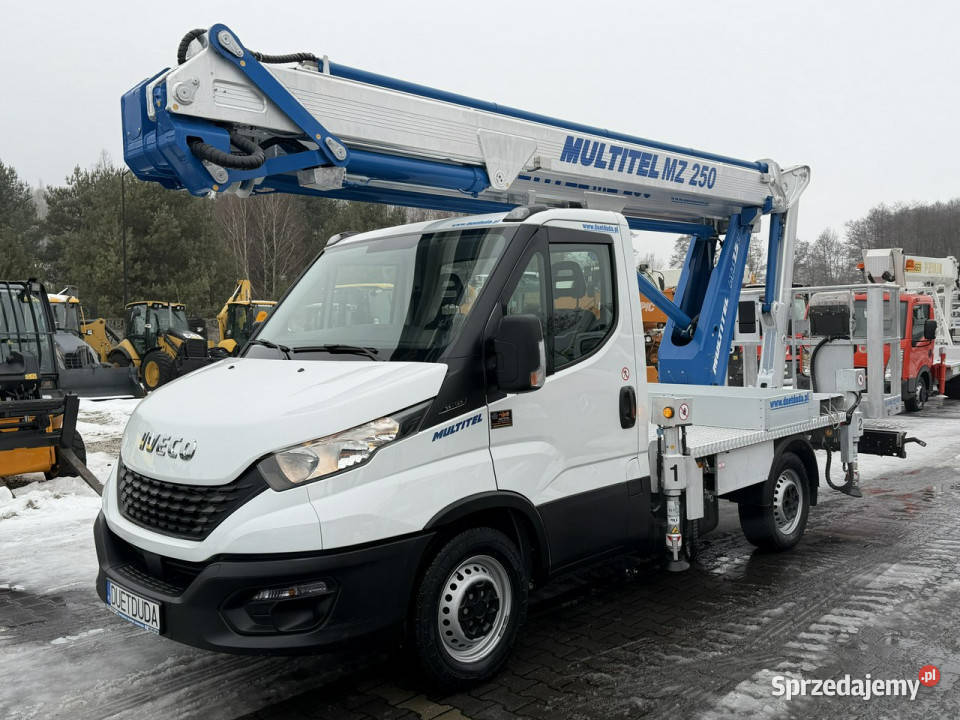 Iveco Daily 35S14 Podnośnik Koszowy Multitel MZ 2287cm3 Widełki