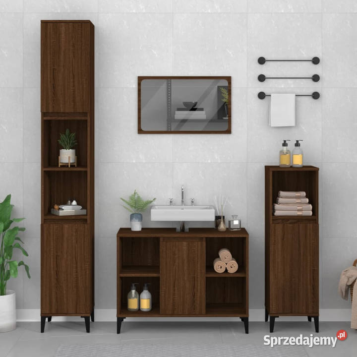 Szafka pod umywalkę brązowy dąb 80x33x60 Warszawa