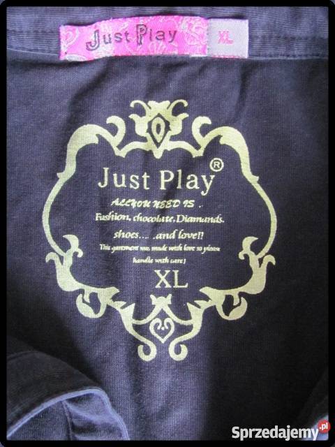 Bluzka elastyczna z kołnierzykiem Just Play L XL Bluzki i koszule sprzedam