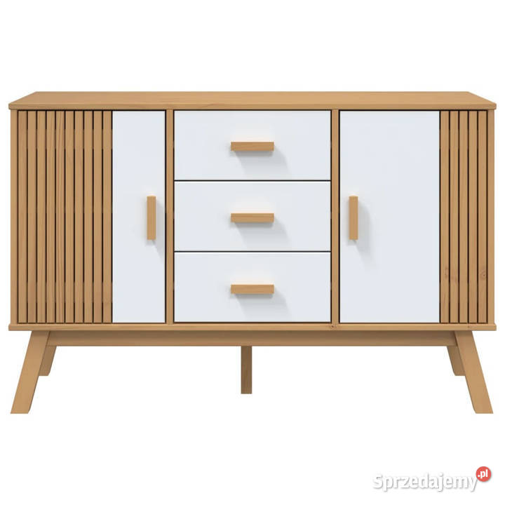 Komoda OLDEN białobrązowa 114x43x735 lite drewno mazowieckie Warszawa