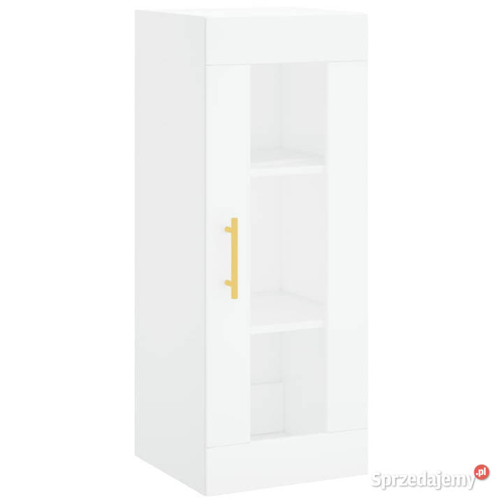 Wysoka szafka biała 345x34x180 materiał Warszawa