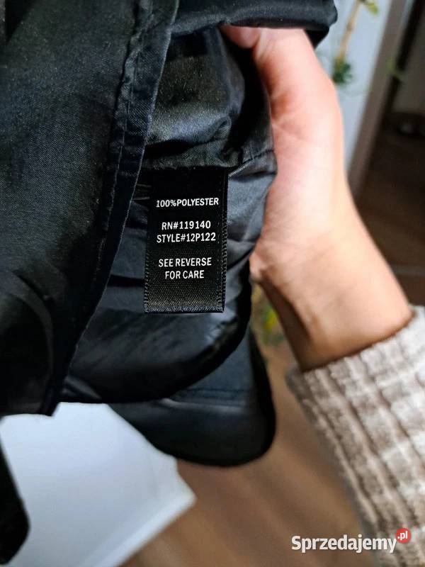 Beżowoczarna sukienka Double Zero S Trąbki Wielkie