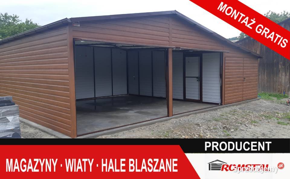 Garaż Blaszany WIELOSTANOWISKOWY 9x6 Wiata Legnica