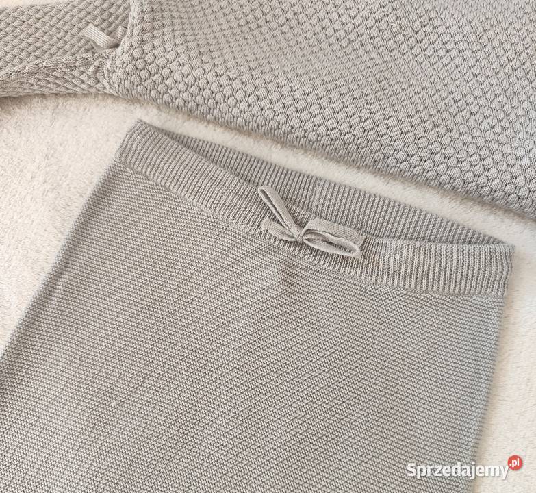 Szary komplet HM 68 bawełna lyocell sweterkowy uniseks Szczecin