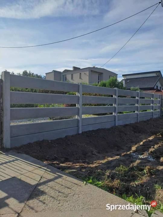 Nowoczesne ogrodzenia betonowe Wzory Oborniki Śląskie usługi budowlane