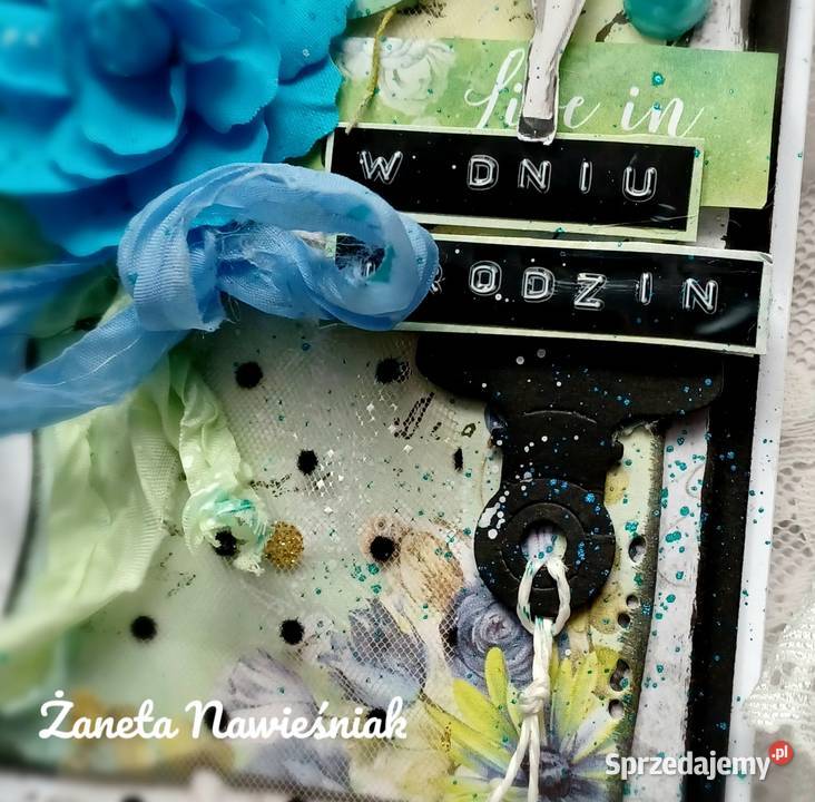 Kartka urodzinowa urodziny hand made małopolskie Mszana Dolna